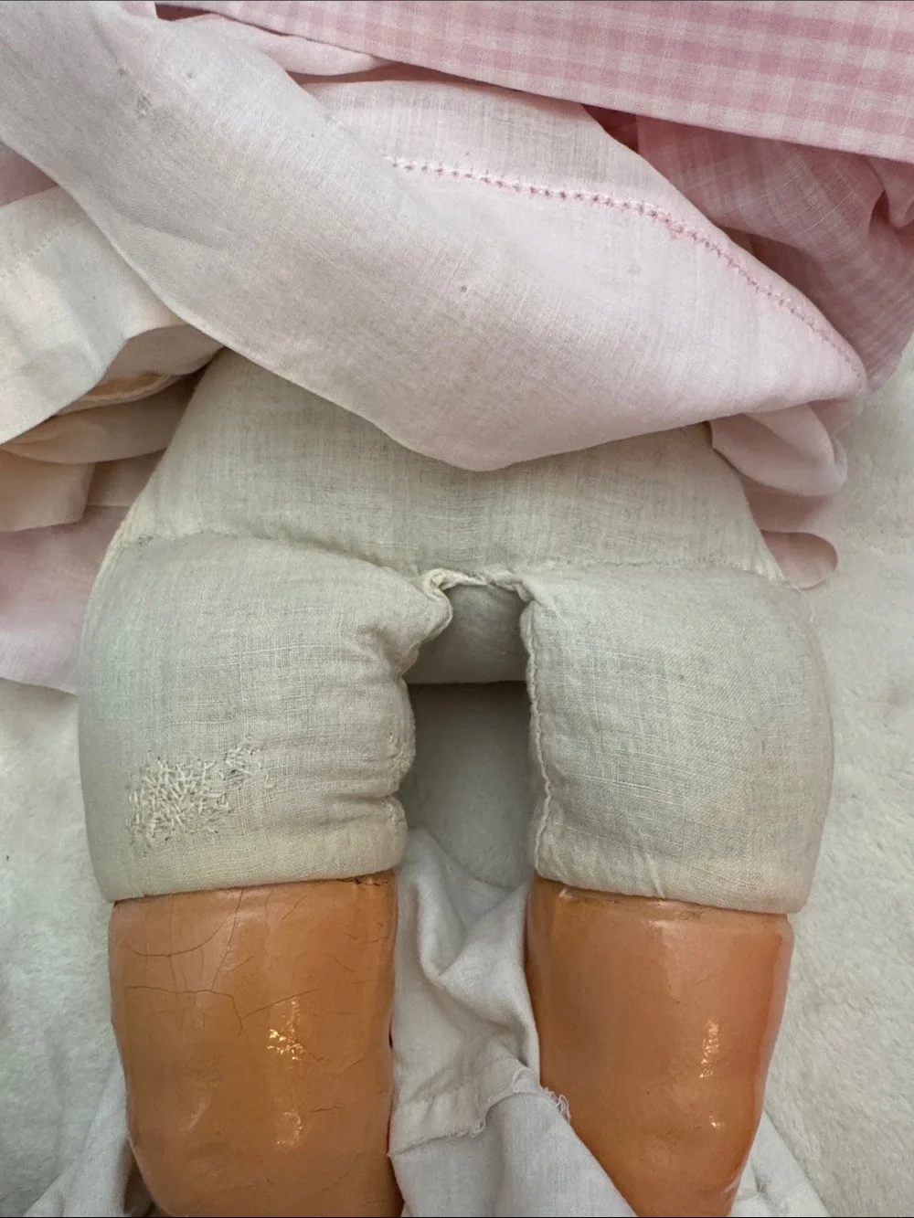 Vintage Creepy 1930’s Composition Baby Doll with teeth